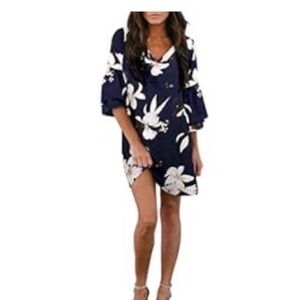 Floral Navy Dress